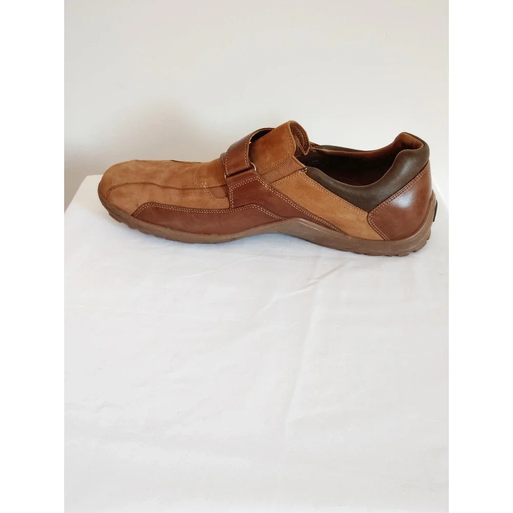 Cole Haan Men 14 Air Colton Brown Leather Suede Strap Oxford Old Money Shoes**